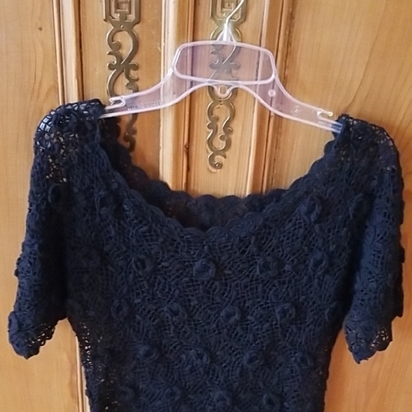 Black Crochet Top - Picture 3 of 3